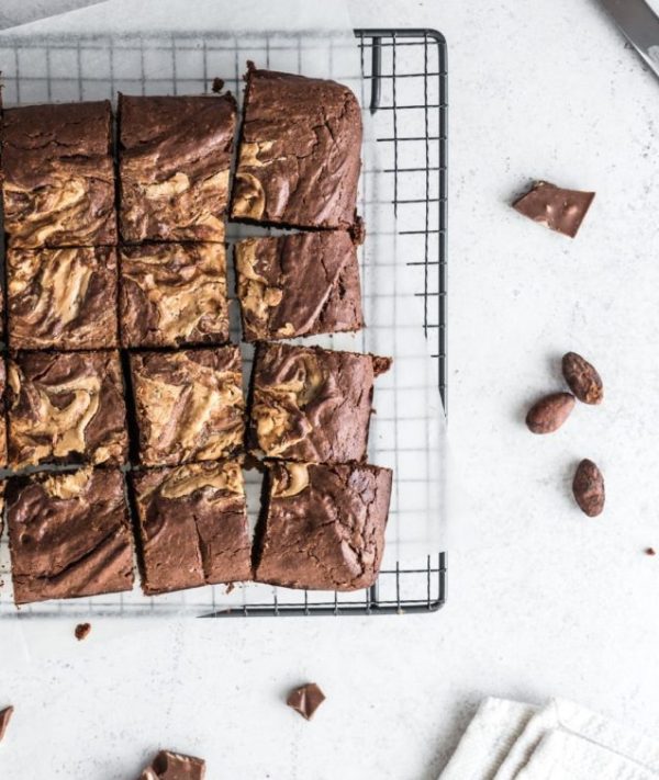 PEANUT BUTTER BROWNIES