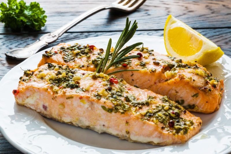  Garlic Butter Roasted Salmon