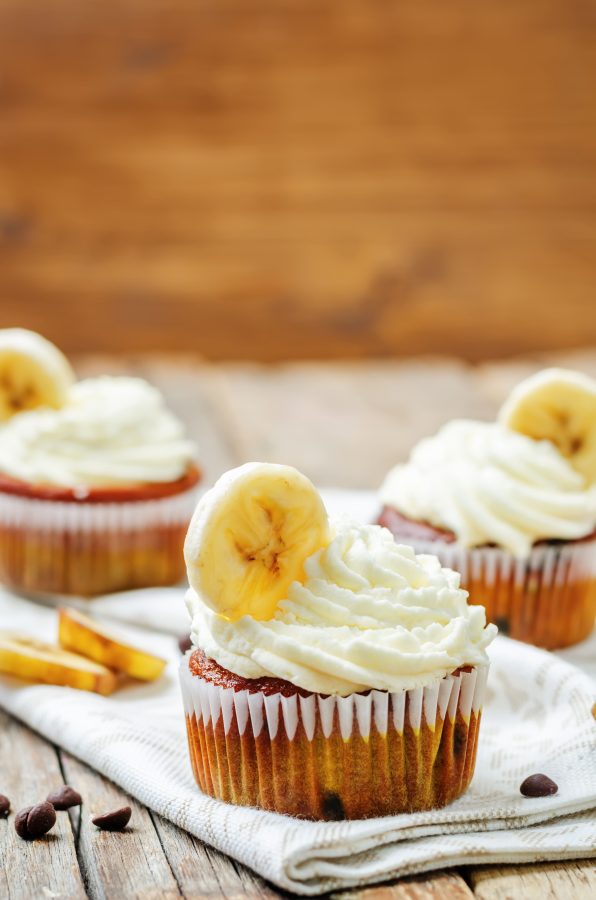 Banana and Chocolate Cupcakes