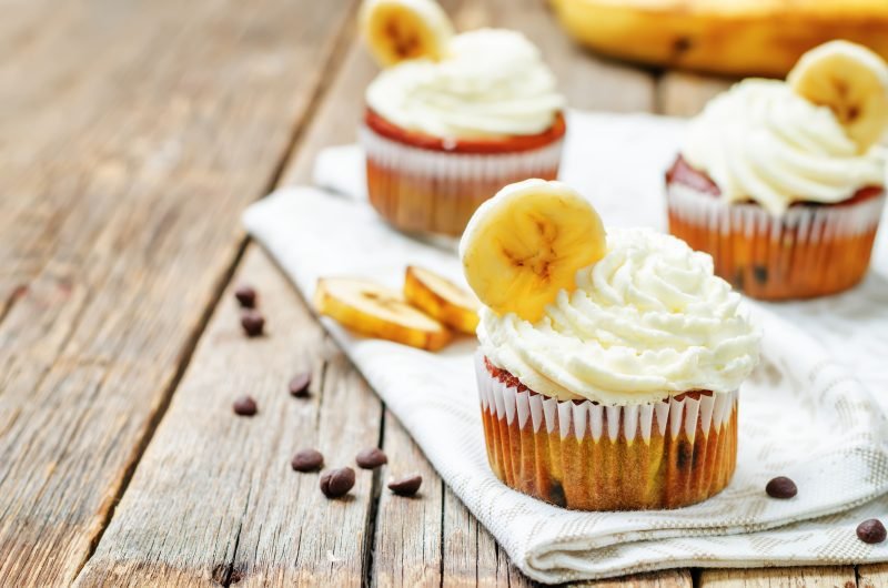 Banana and Chocolate Cupcakes