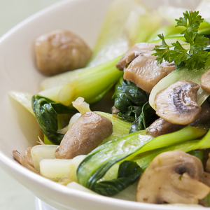 Bok Choy and Mushrooms