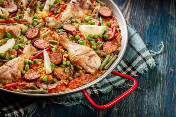 chicken and chorizo paella recipe