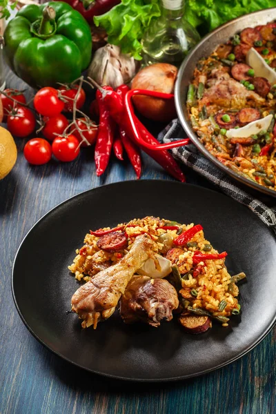chicken and chorizo paella recipe