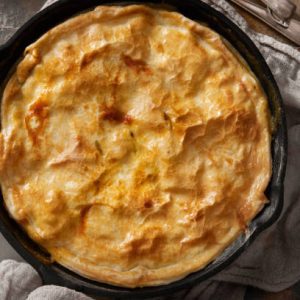 cast iron chicken pot pie