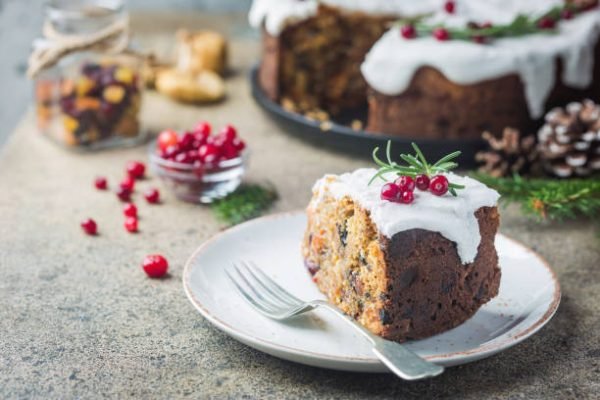 Simple Christmas Fruit Cake