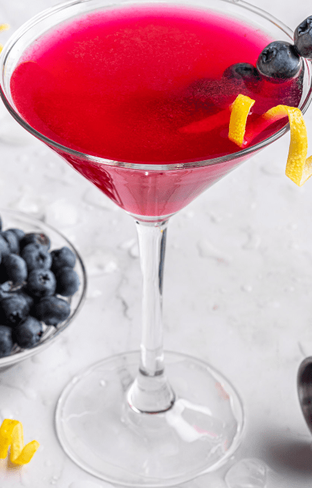 blueberry lemon drop martini