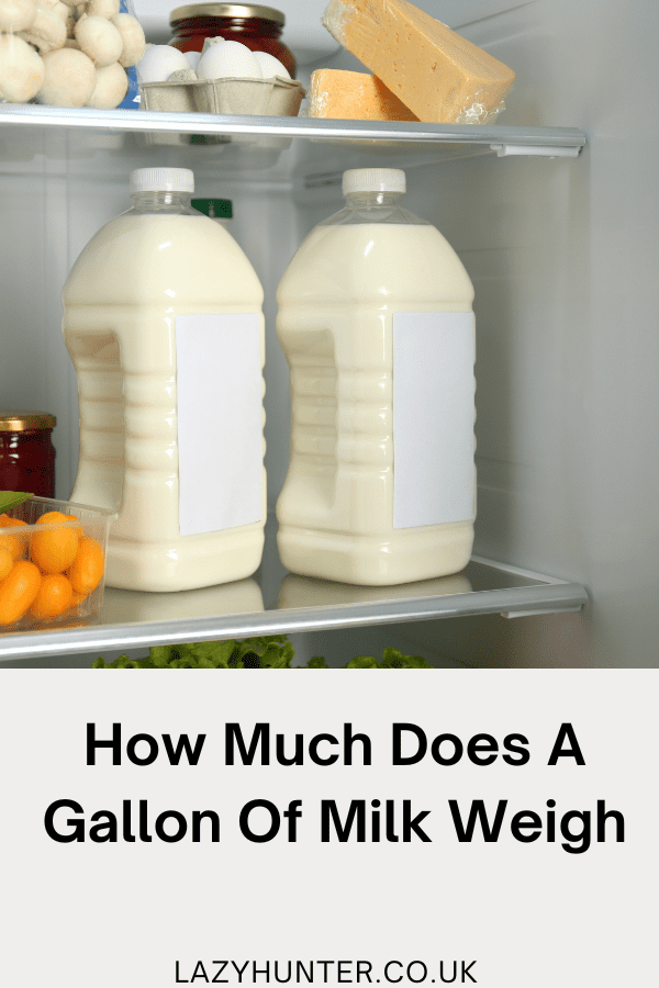How Much Does A Gallon Of Milk Weigh