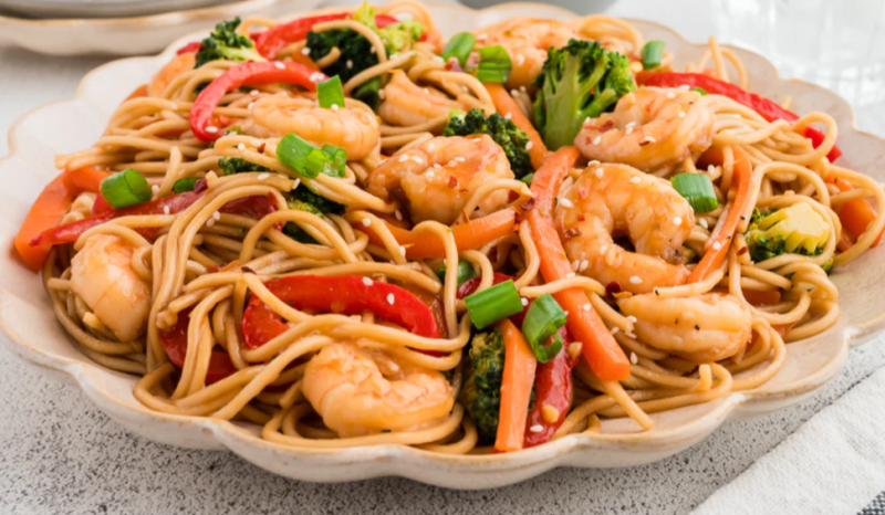 shrimp lo mein